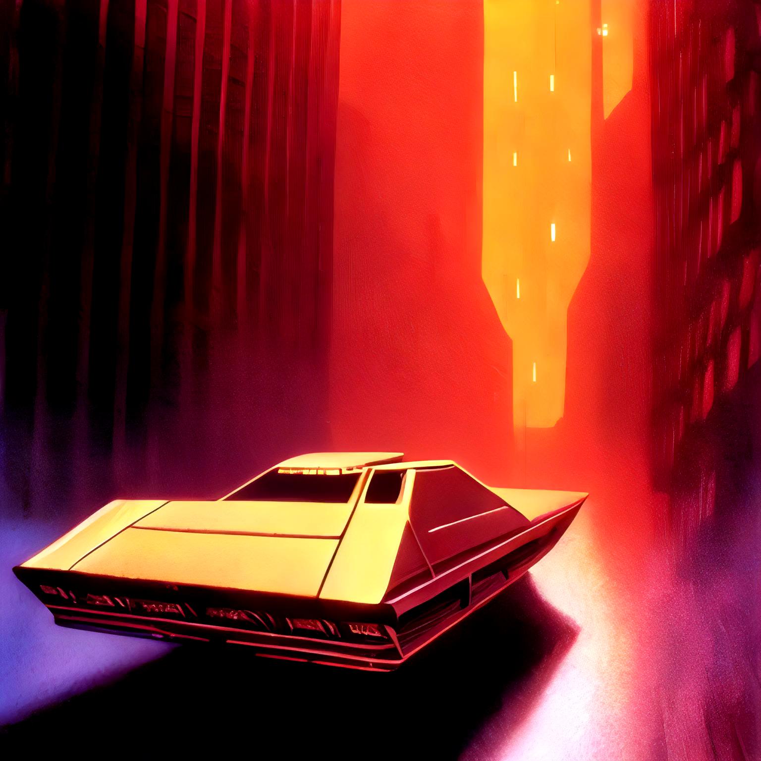Driving in Night City