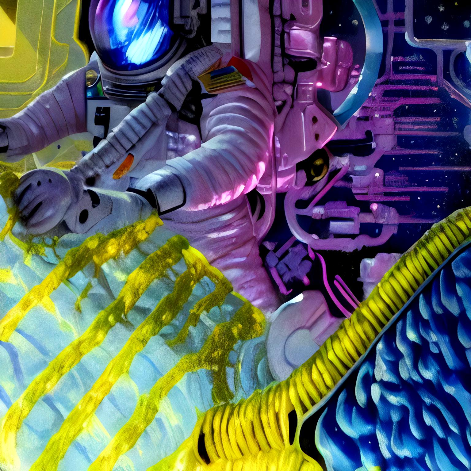A trippy video about astronauts