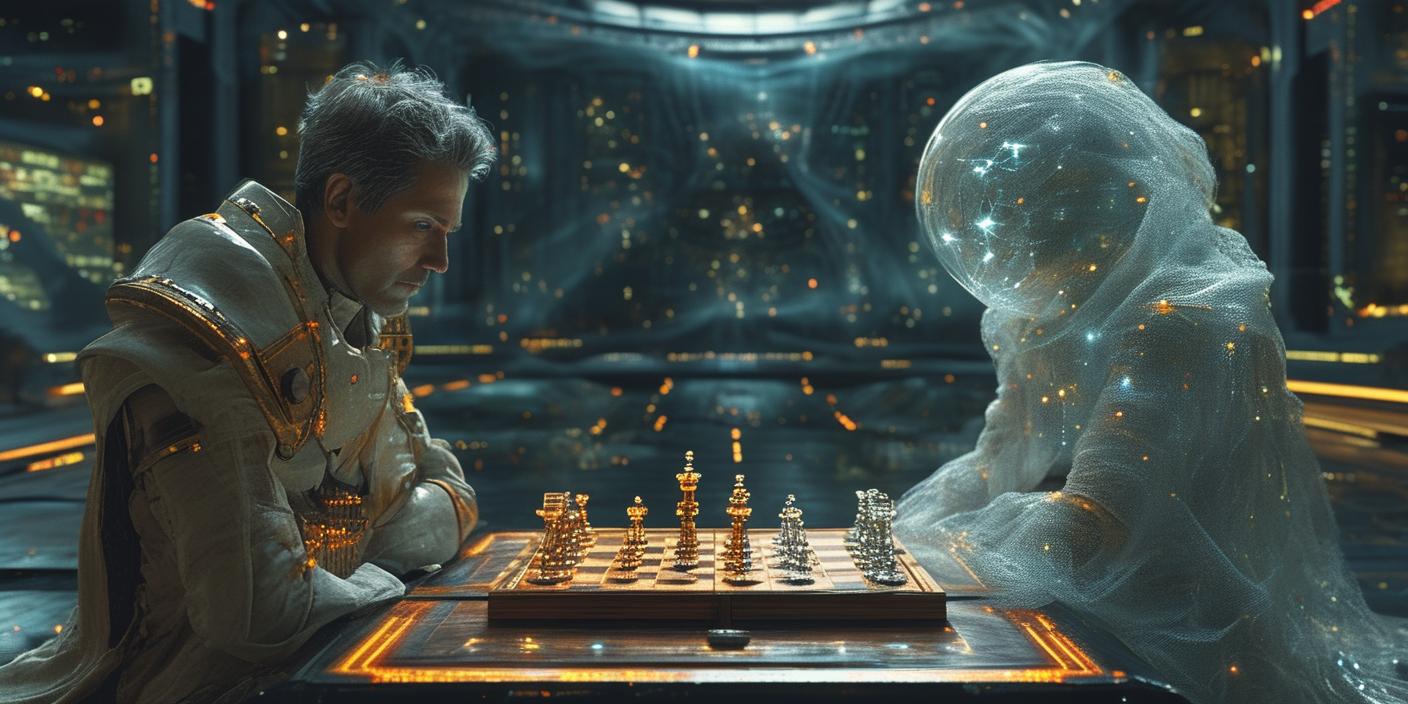 An eternal game of chess.
