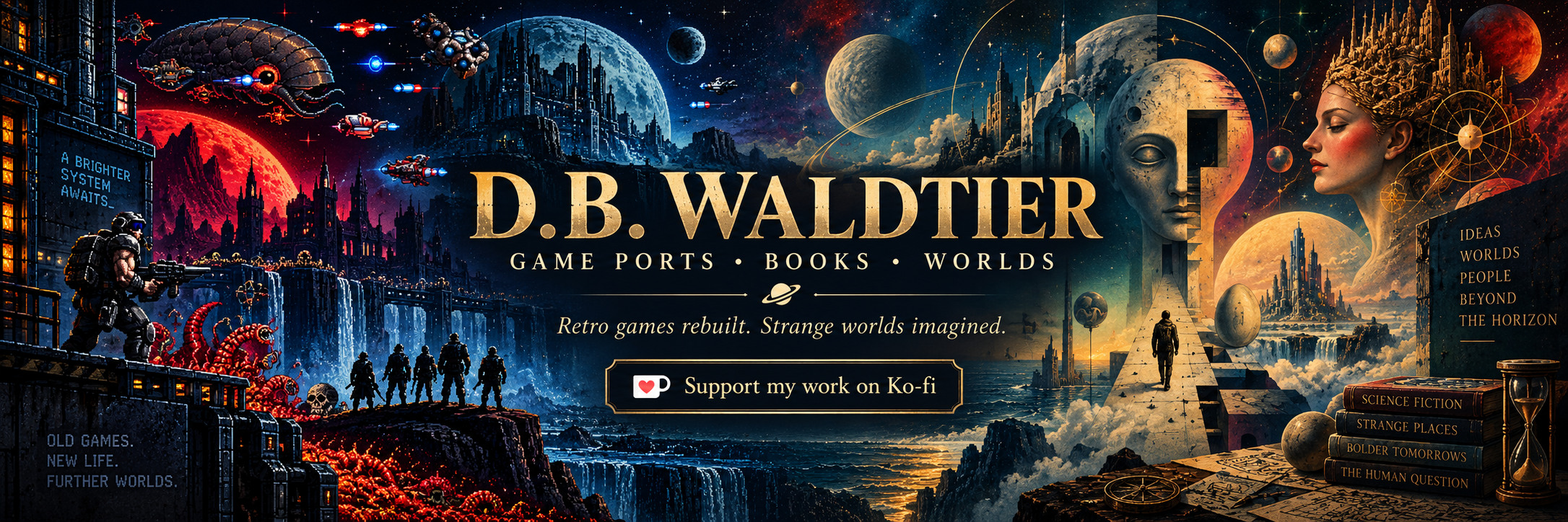 D. B. Waldtier — game ports, books, and worlds